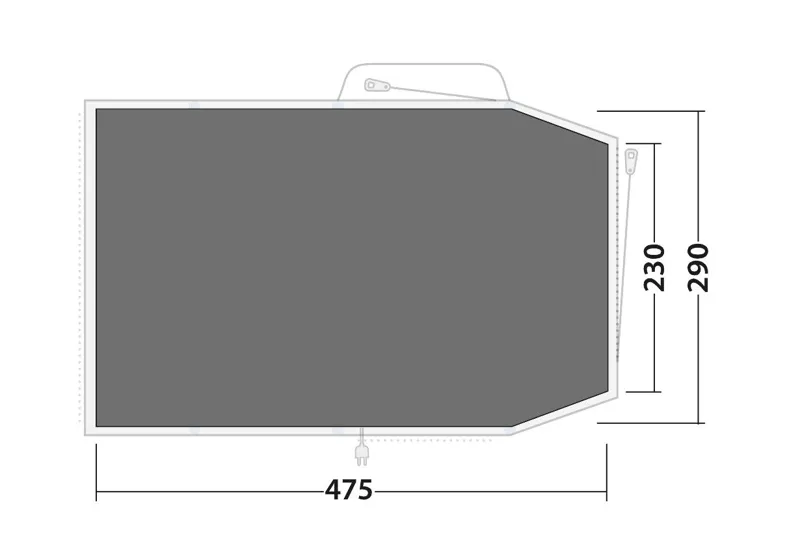 Outwell Rosedale 5PA Footprint - 2022 Model-1